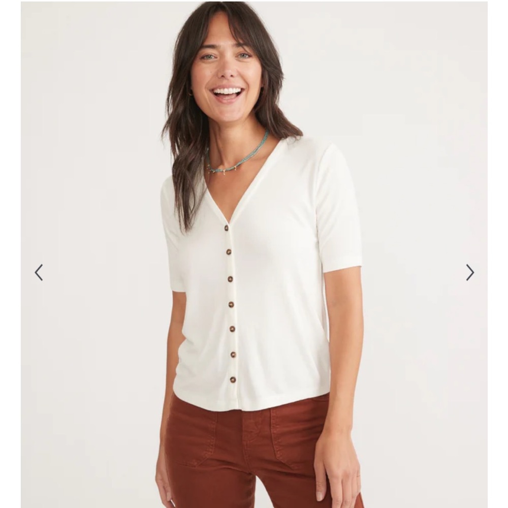 [Marine Layer] Lexi Rib Button Top - Picture 3 of 5